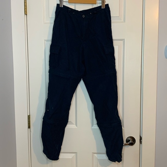 WINDRIVER Zip Off Pants Men’s Small x 32 Navy Lightweight Drawstrings 3 lengths - Picture 1 of 14